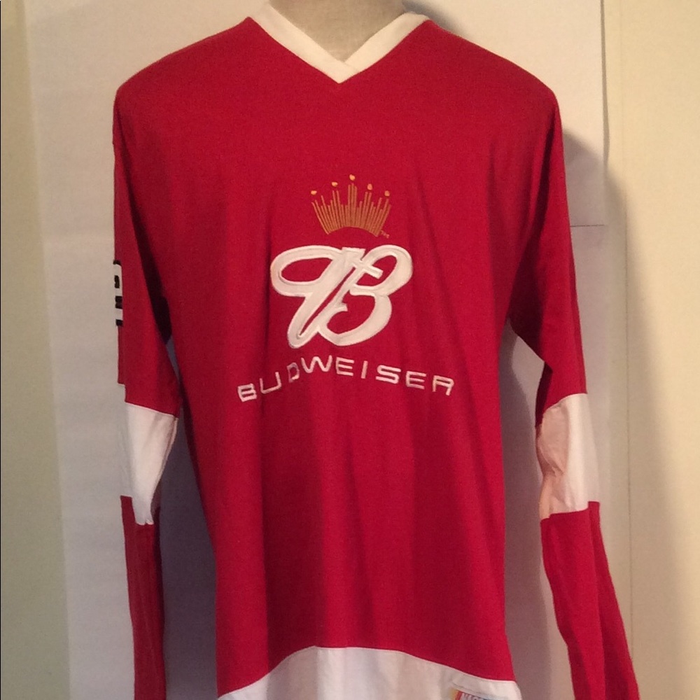 Dale Earnhardt Jr Budweiser NASCR no. 8 long sleeve shirt Men’s size XL